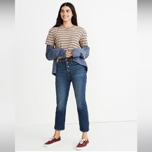 The Perfect Vintage Jean in Clearview Wash: Button-Front Comfort Stretch Edition